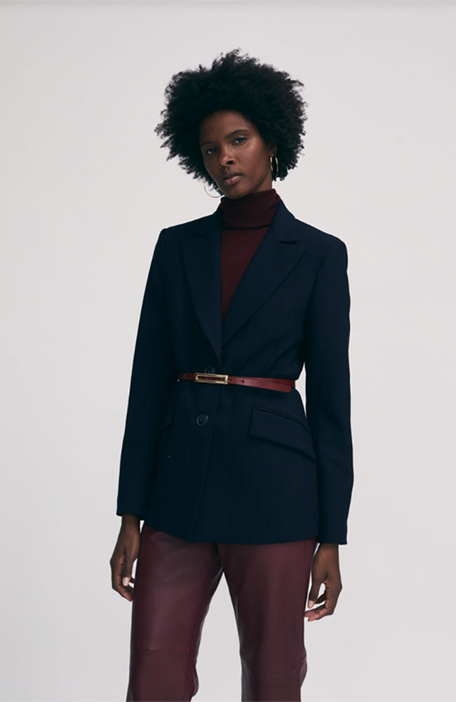 Pinstripe Semi Fitted Jacket