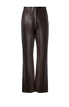 Leather Straight Leg Trousers