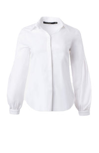 Button Down Shirt Pleat Sleeve