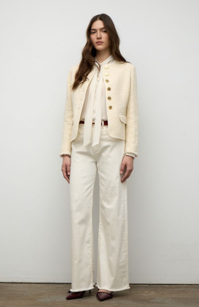 Short Jacket with Trim