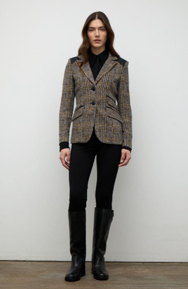 Jacket with Leather Patches