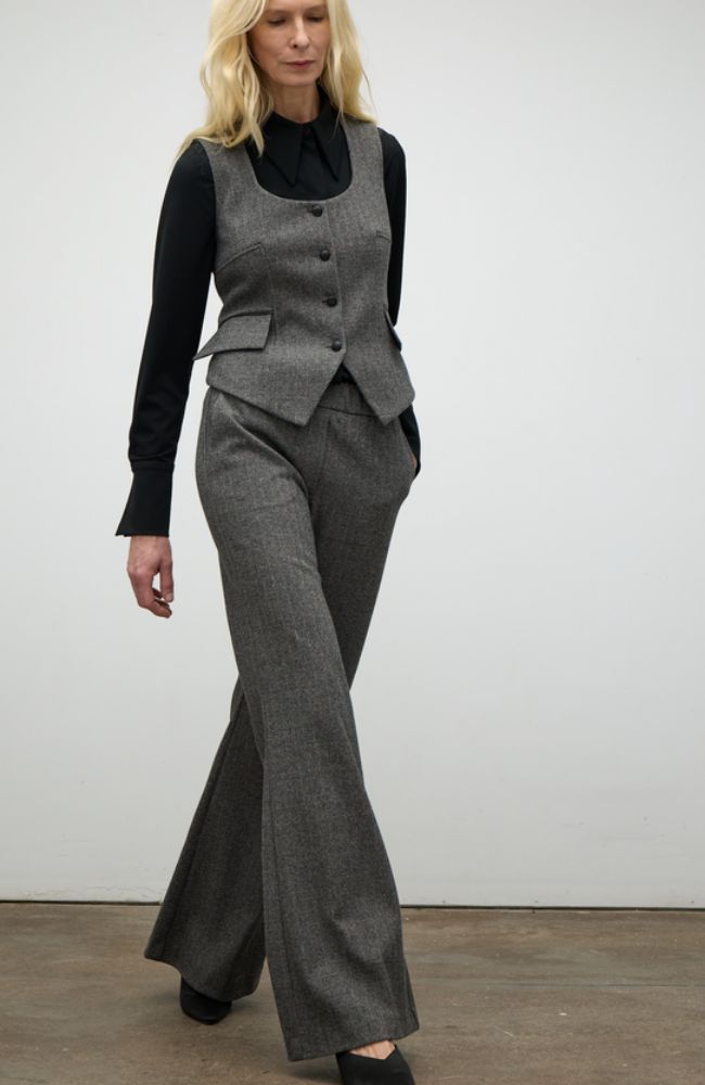 Chevron Knit Pull On Pant
