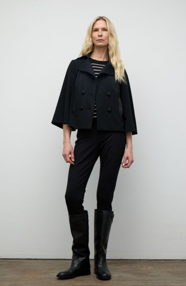 Cape wih Vegan Leather Combo