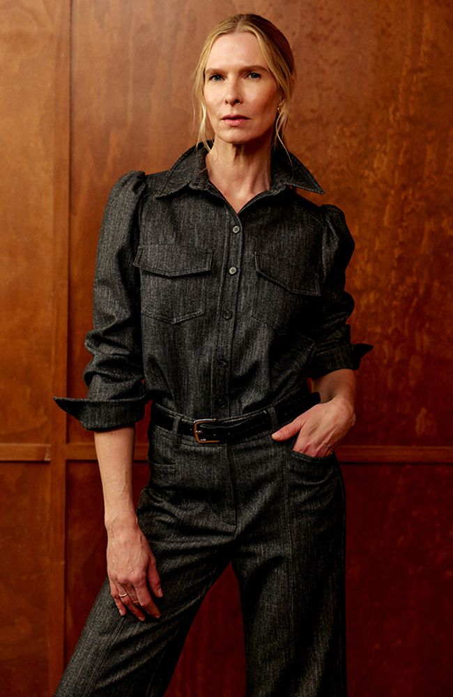 Denim Shirt in Charcoal