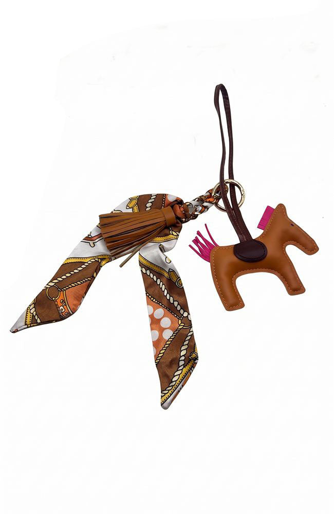 Horse Handbag Charm in Brown
