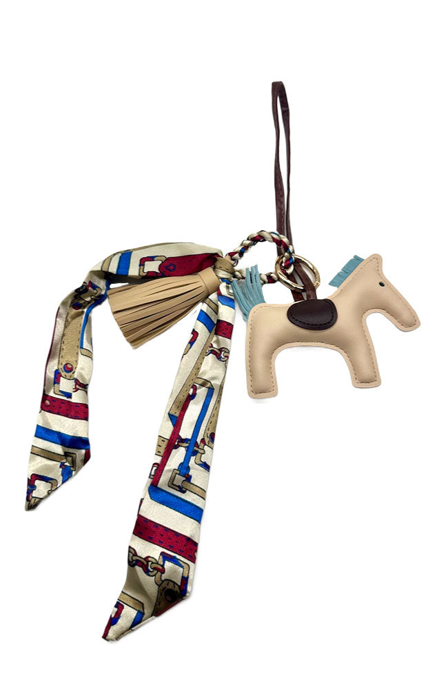 Horse Handbag Charm in Ivory
