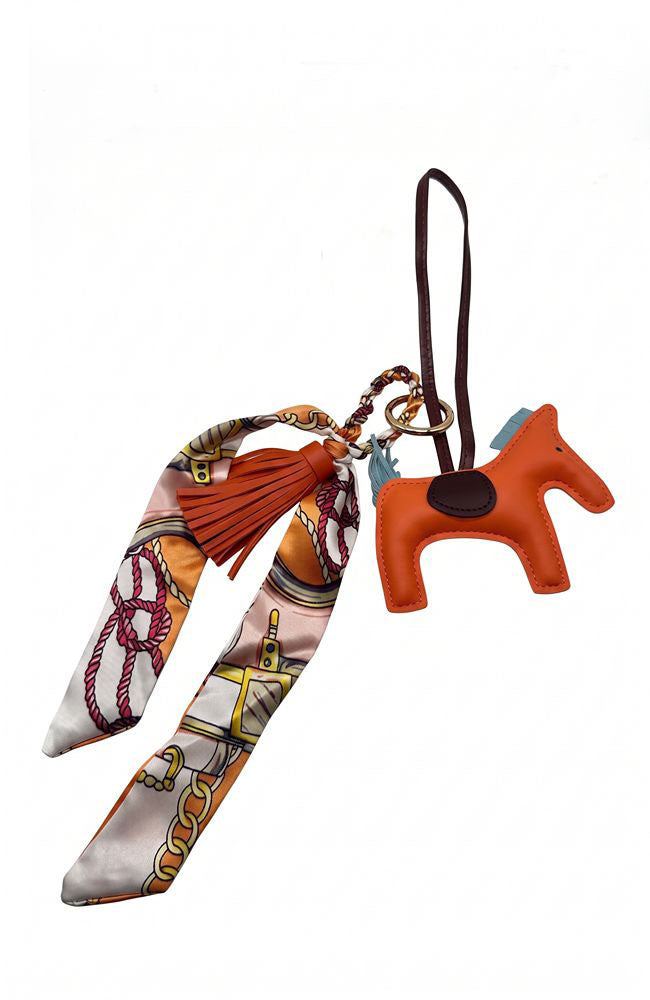Horse Handbag Charm in Orange