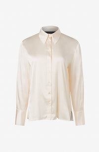 Button Down Classic Stretch Silk Blouse
