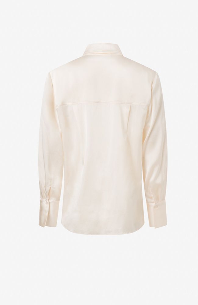 Button Down Classic Stretch Silk Blouse