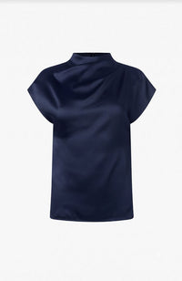 Satin Pleated Top