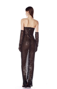 BB-26R-126BLK Farah Dress with Gloves