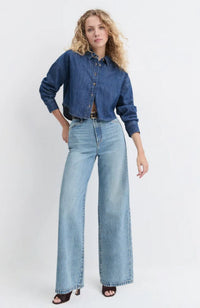 Crop Ex Boyfriend Shirt in Mesa