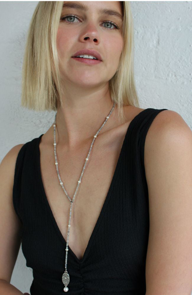 22.5" Labradorite Chain Cuvee Pendant