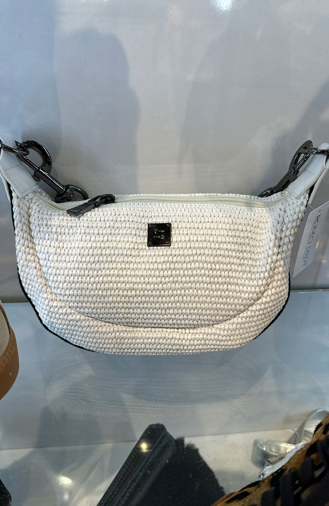 Tiny Dancer Bag in White Raffia