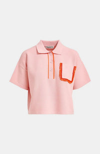 Flame Polo with Embroidery