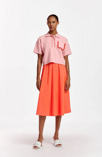 Flame Polo with Embroidery