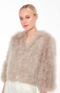 Marabou Feather Bolero Jacket