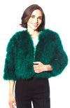 Marabou Feather Bolero Jacket