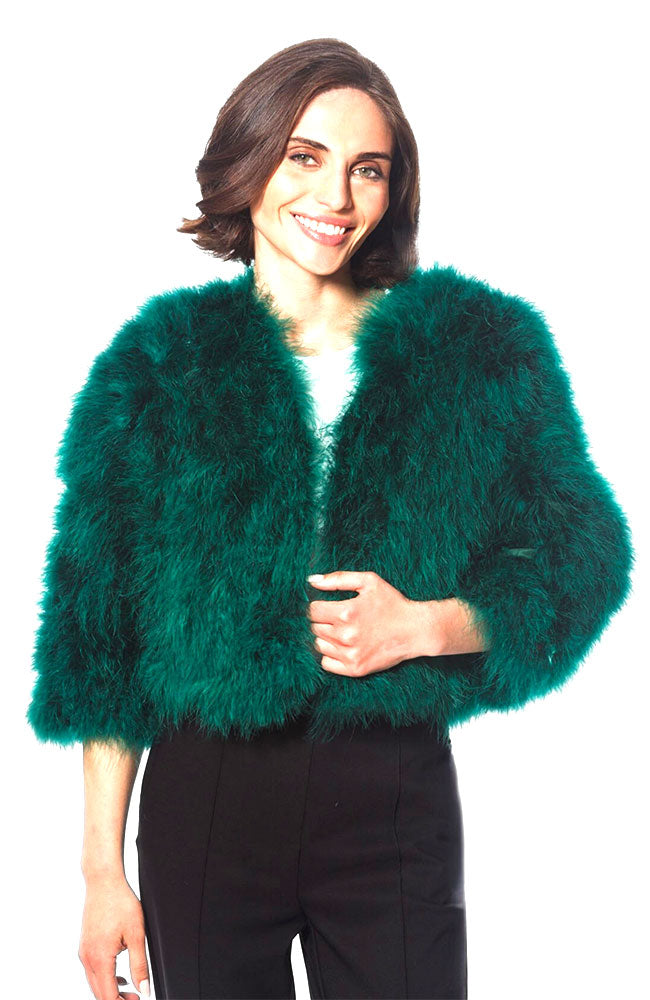 Marabou Feather Bolero Jacket
