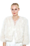 Marabou Feather Bolero Jacket
