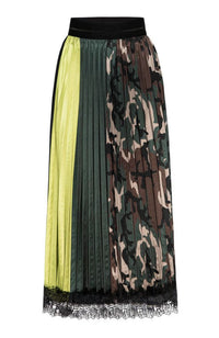 Urban Camo Pleat Skirt