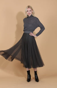 Tulle Skirt with Merino Wool Lining