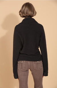 Wrapped Closure Knit Jacket