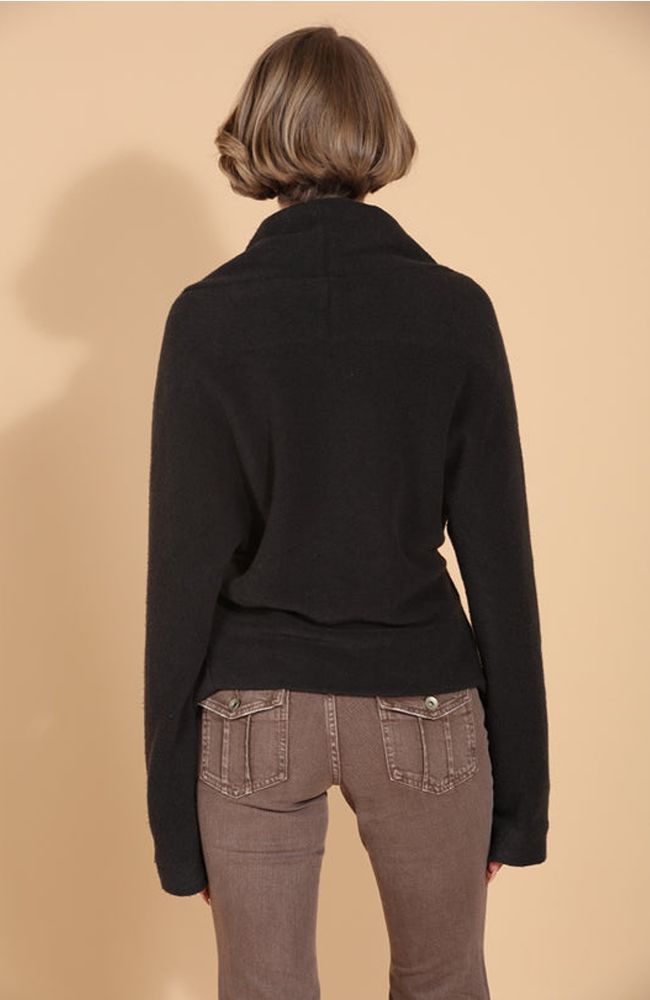 Wrapped Closure Knit Jacket
