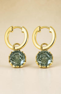 Foundry Huggies Earrings in Alexandrite