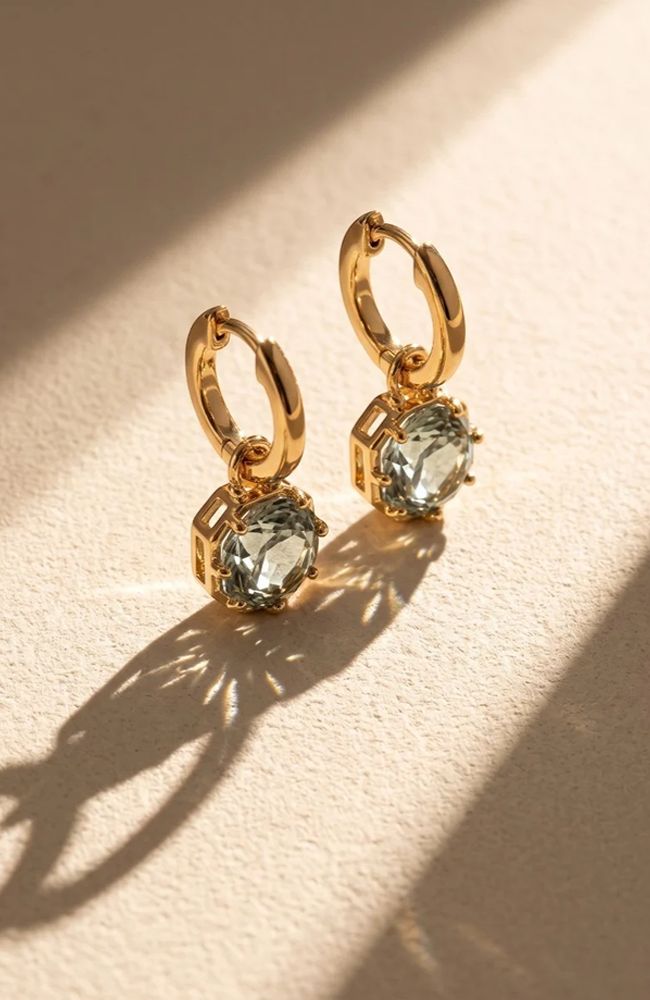 Foundry Huggies Earrings in Alexandrite