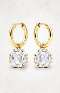 Foundry Huggies Earrings in Clear