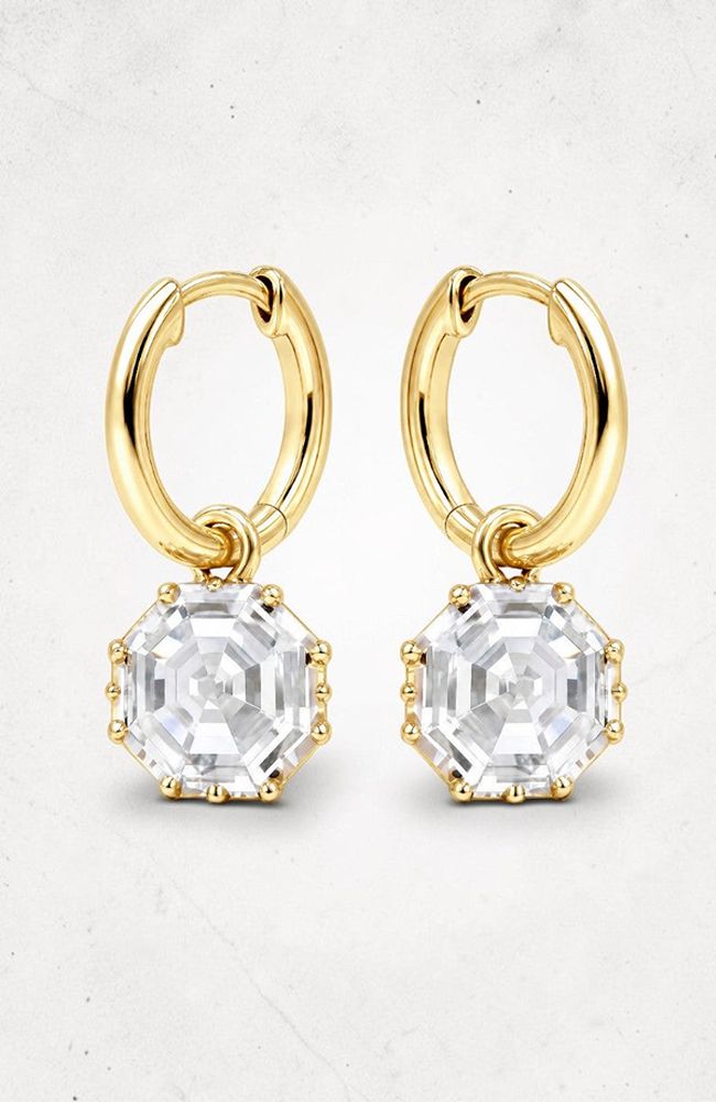 Foundry Huggies Earrings in Clear