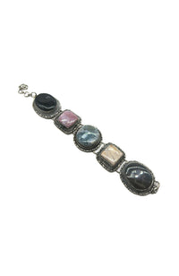 Large 5 Stone Multi Bracelet