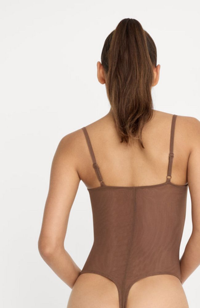 Mesh Bustier Bodysuit