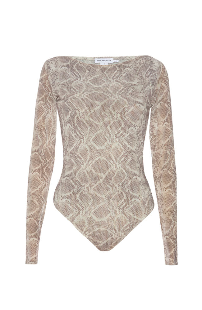 Mesh Boatneck Bodysuit
