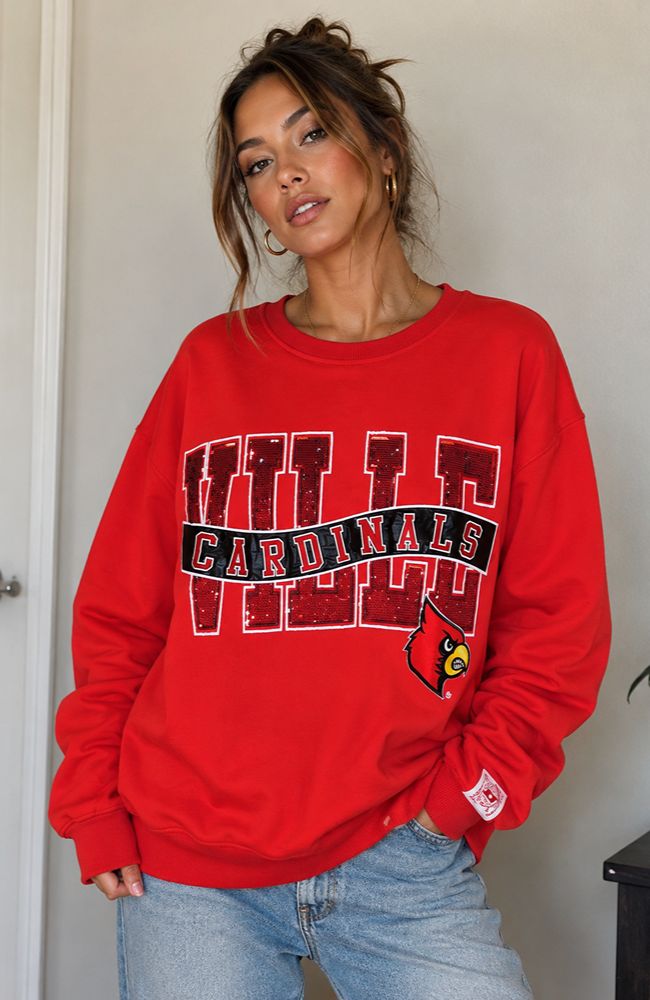 University of Louisville Metallic Banner Sweatshirt