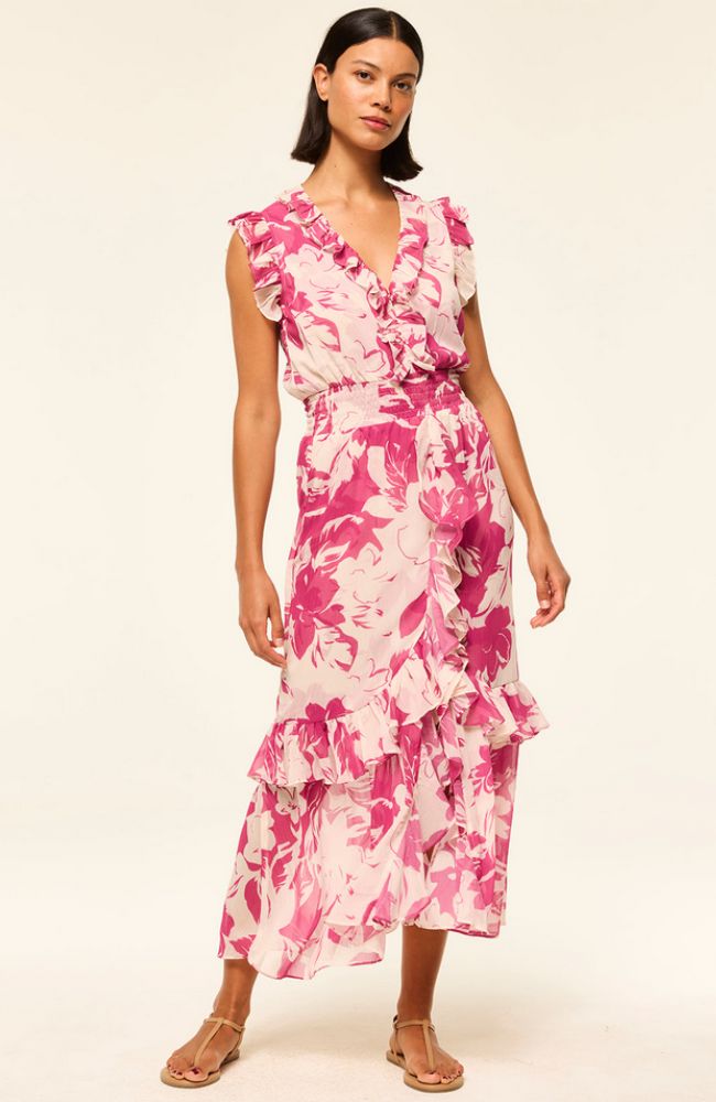 Kidada Dress in Fuschia Flora