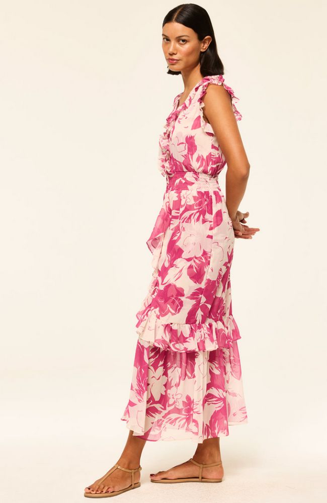 Kidada Dress in Fuschia Flora