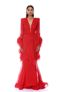 BB26S-002-FL Geisha Dress in Flame
