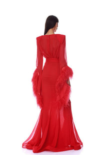 BB26S-002-FL Geisha Dress in Flame