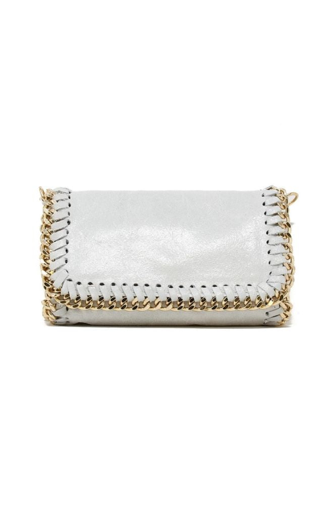 Leather Gold Chain Crossbody
