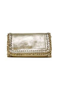 Leather Gold Chain Crossbody