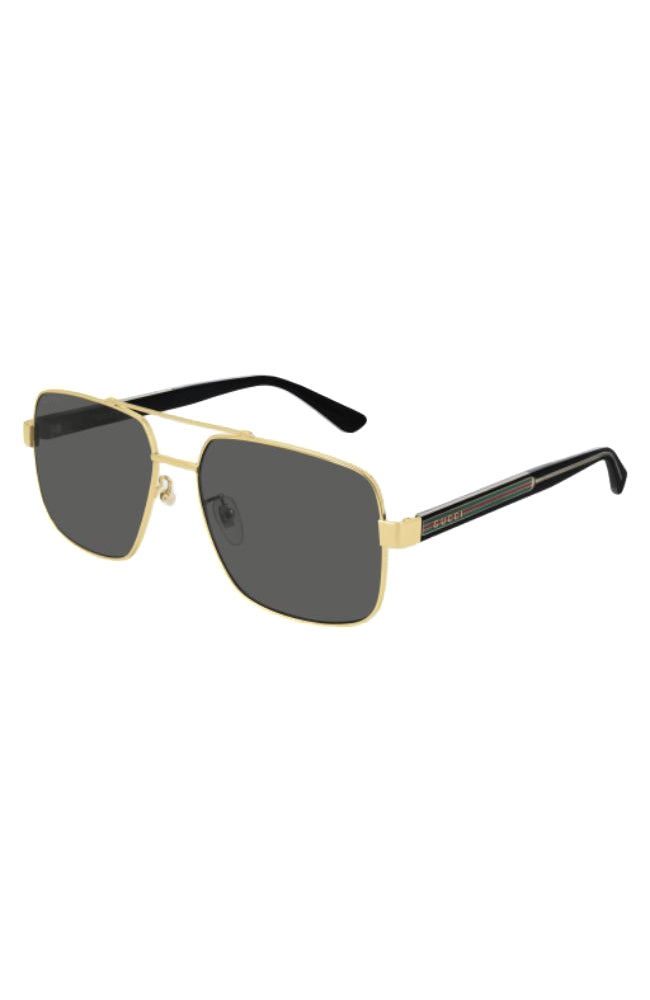 Gucci Sunglass Metal Gold