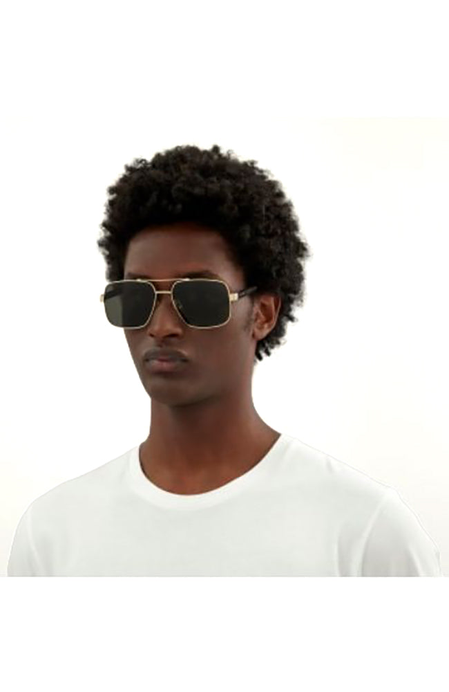 Gucci Sunglass Metal Gold
