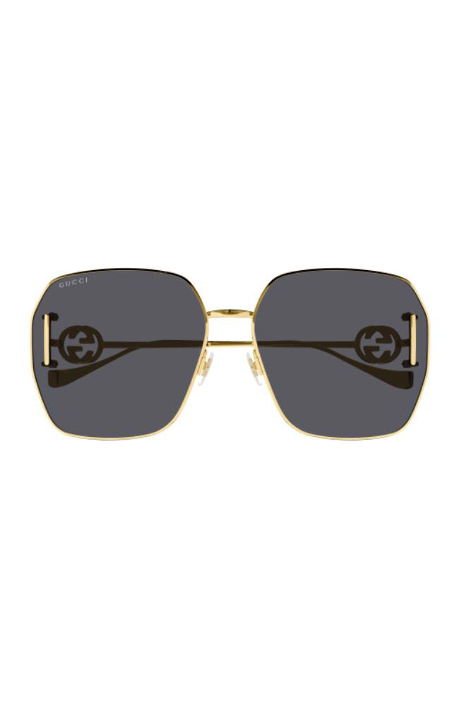 Gucci Oversized Sunglasses in Gold