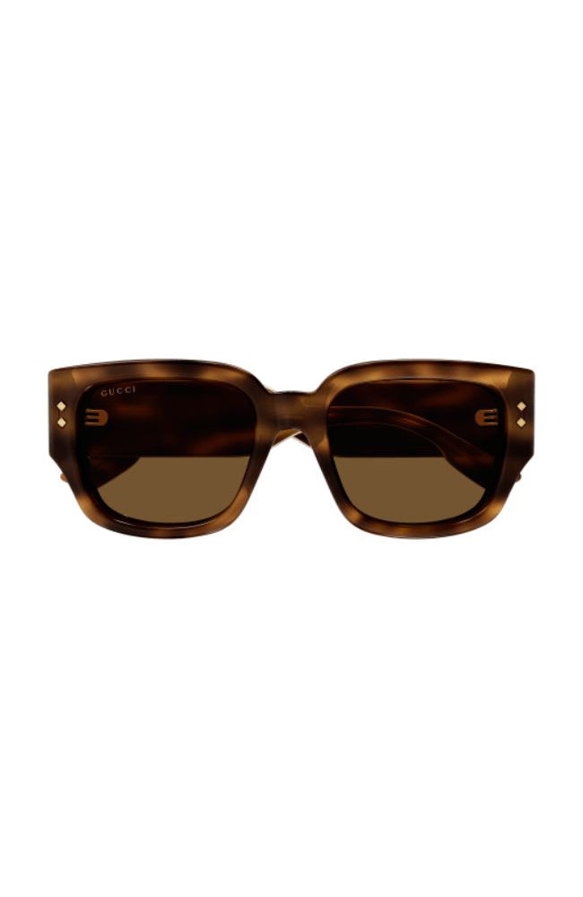 Gucci Squared Sunglasses in Havana
