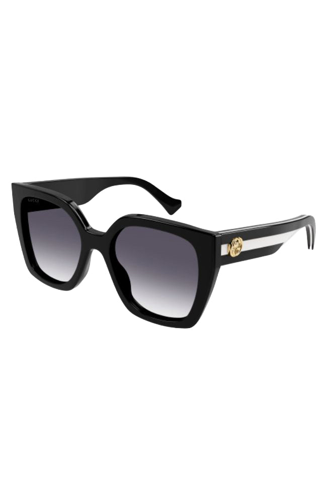 Gucci Sunglass Blk Whte Stripe