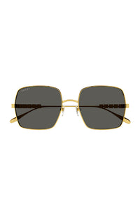 GG Sunglass Logo Cubes Grey Lens