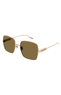 GG Sunglass Logo Cubes Brown Lens