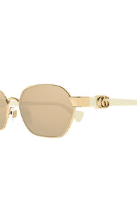 Gucci Sunglasses Ivory Hexagon